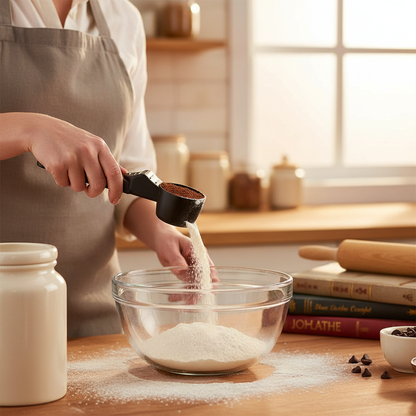 New No Spill Coffee Scoop Reusable Protein Powder Spoon Sliding Spoon Funnel for Milk&Supplements Kitchen Gadgets