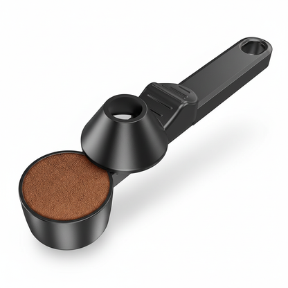 New No Spill Coffee Scoop Reusable Protein Powder Spoon Sliding Spoon Funnel for Milk&Supplements Kitchen Gadgets